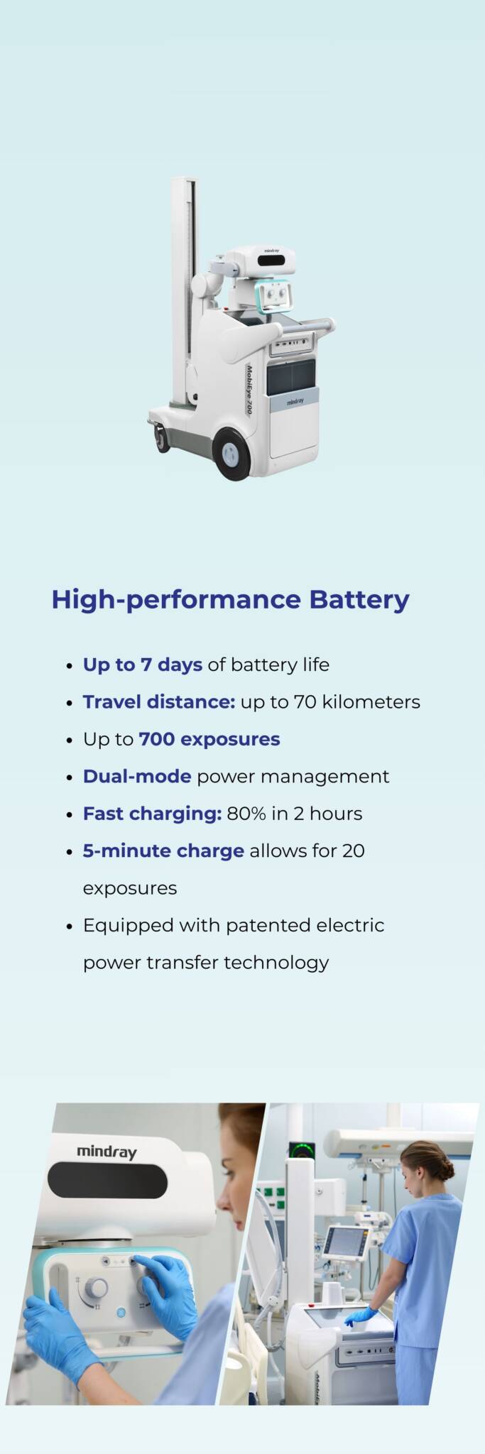 mindray MobiEye 700 battery zagreb croatia medexpert medical equipment